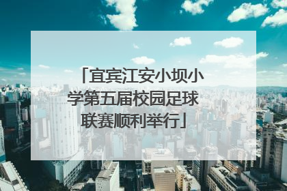宜宾江安小坝小学第五届校园足球联赛顺利举行