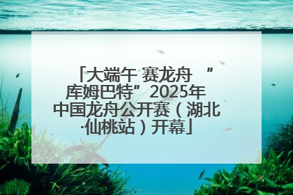 大端午 赛龙舟 “库姆巴特”2025年中国龙舟公开赛（湖北·仙桃站）开幕