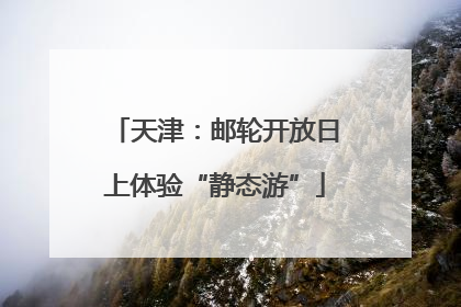 天津：邮轮开放日上体验“静态游”