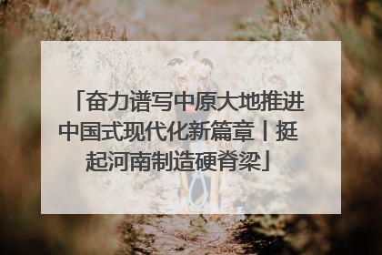 奋力谱写中原大地推进中国式现代化新篇章丨挺起河南制造硬脊梁