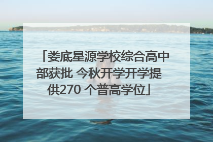 娄底星源学校综合高中部获批 今秋开学开学提供270 个普高学位