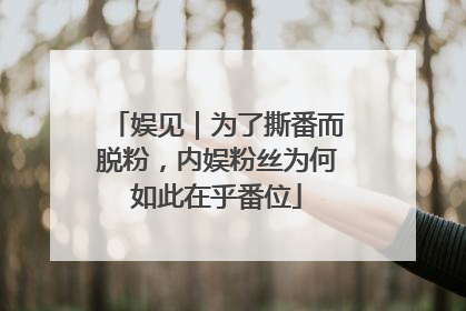 娱见｜为了撕番而脱粉，内娱粉丝为何如此在乎番位