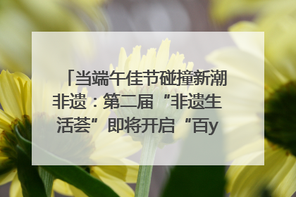 当端午佳节碰撞新潮非遗：第二届“非遗生活荟”即将开启“百young”新章
