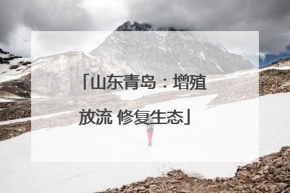 山东青岛：增殖放流 修复生态