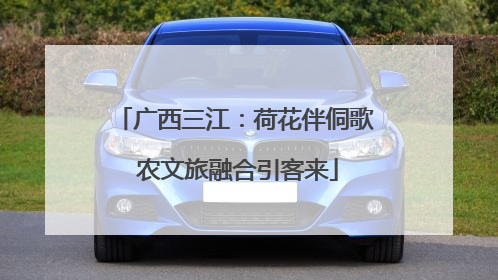 广西三江：荷花伴侗歌 农文旅融合引客来