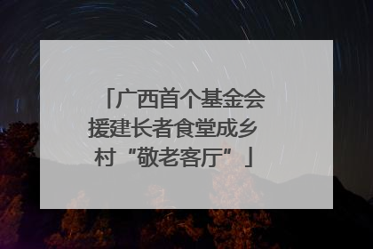广西首个基金会援建长者食堂成乡村“敬老客厅”