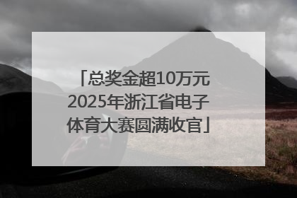 总奖金超10万元 2025年浙江省电子体育大赛圆满收官