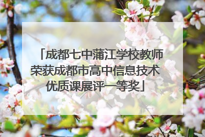 成都七中蒲江学校教师荣获成都市高中信息技术优质课展评一等奖