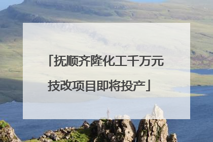 抚顺齐隆化工千万元技改项目即将投产