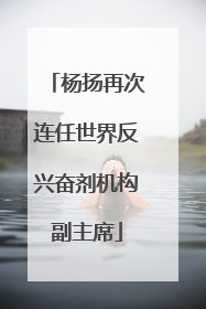 杨扬再次连任世界反兴奋剂机构副主席