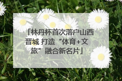 林丹杯首次落户山西晋城 打造“体育+文旅”融合新名片