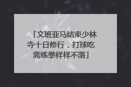 文班亚马结束少林寺十日修行，打球吃斋练拳样样不落
