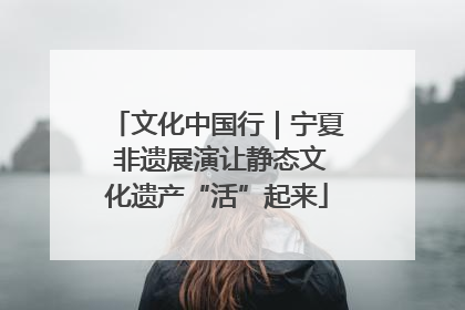 文化中国行｜宁夏 非遗展演让静态文化遗产“活”起来