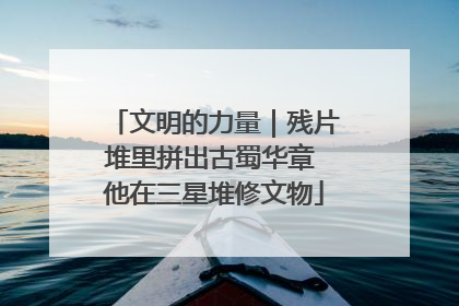 文明的力量｜残片堆里拼出古蜀华章 他在三星堆修文物
