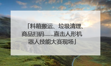 料箱搬运、垃圾清理、商品扫码……直击人形机器人技能大赛现场