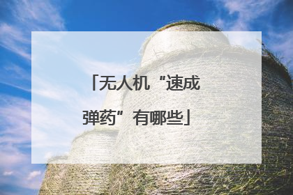 无人机“速成弹药”有哪些