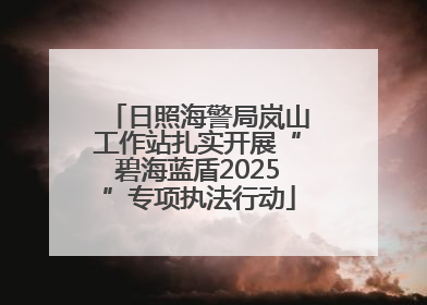 日照海警局岚山工作站扎实开展“碧海蓝盾2025”专项执法行动