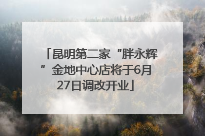 昆明第二家“胖永辉”金地中心店将于6月27日调改开业