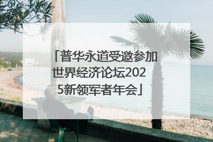 普华永道受邀参加世界经济论坛2025新领军者年会