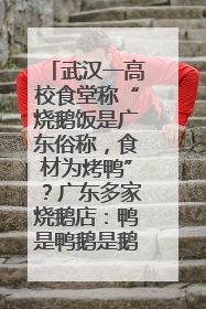 武汉一高校食堂称“烧鹅饭是广东俗称，食材为烤鸭”？广东多家烧鹅店：鸭是鸭鹅是鹅