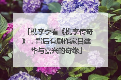 槜李季看《槜李传奇》，背后有剧作家吕建华与嘉兴的奇缘