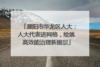 濮阳市华龙区人大：人大代表进网格，绘就高效能治理新图景