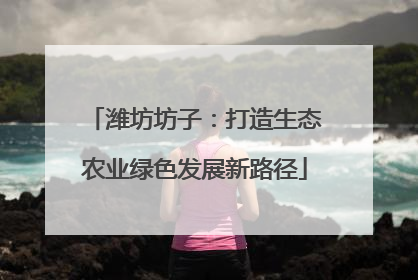 潍坊坊子：打造生态农业绿色发展新路径