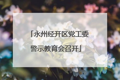 永州经开区党工委警示教育会召开