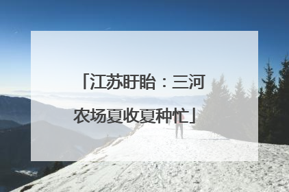 江苏盱眙：三河农场夏收夏种忙