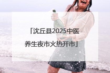 沈丘县2025中医养生夜市火热开市