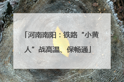 河南南阳：铁路“小黄人”战高温、保畅通