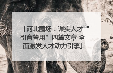 河北围场：谋实人才“引育管用”四篇文章 全面激发人才动力引擎