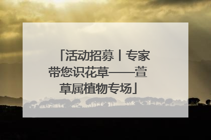 活动招募丨专家带您识花草——萱草属植物专场