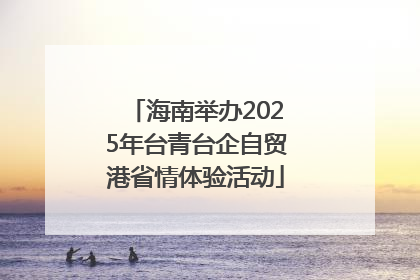 海南举办2025年台青台企自贸港省情体验活动