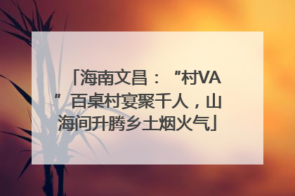 海南文昌：“村VA”百桌村宴聚千人，山海间升腾乡土烟火气