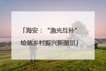 海安：“渔光互补” 绘就乡村振兴新图景