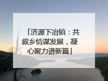 济源下冶镇：共叙乡情谋发展，凝心聚力谱新篇