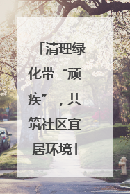 清理绿化带“顽疾”，共筑社区宜居环境