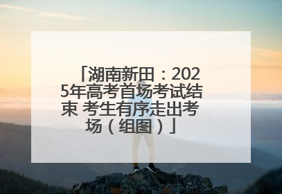 湖南新田：2025年高考首场考试结束 考生有序走出考场（组图）