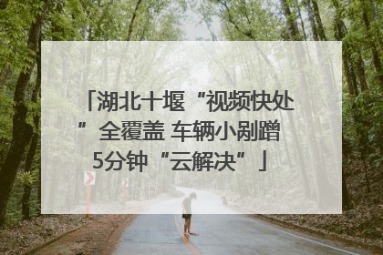湖北十堰“视频快处”全覆盖 车辆小剐蹭5分钟“云解决”