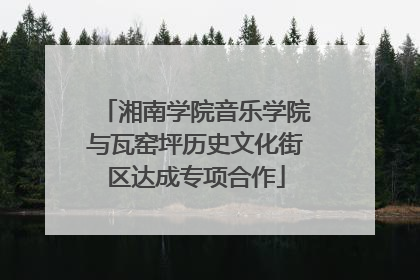 湘南学院音乐学院与瓦窑坪历史文化街区达成专项合作