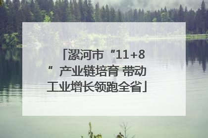 漯河市“11+8”产业链培育 带动工业增长领跑全省