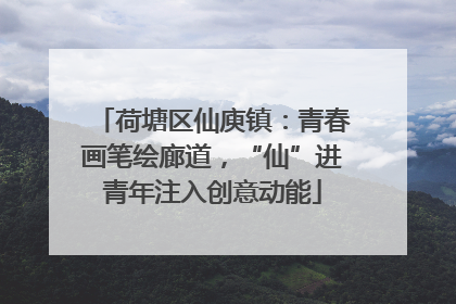 荷塘区仙庾镇：青春画笔绘廊道，“仙”进青年注入创意动能