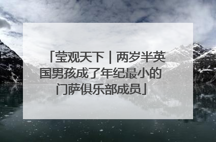 莹观天下｜两岁半英国男孩成了年纪最小的门萨俱乐部成员
