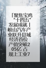 聚焦宝鸡“十四五”发展成就丨岐山汽车产业跃升县域经济首位 产值突破205亿 占规上工业75%