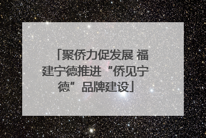 聚侨力促发展 福建宁德推进“侨见宁德”品牌建设