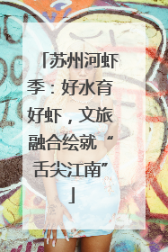 苏州河虾季：好水育好虾，文旅融合绘就“舌尖江南”