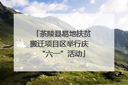 茶陵县易地扶贫搬迁项目区举行庆“六一”活动