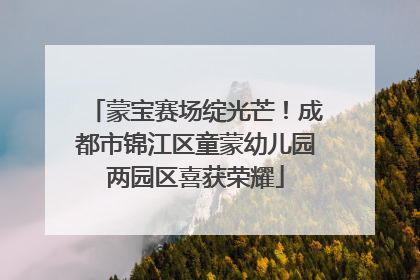 蒙宝赛场绽光芒！成都市锦江区童蒙幼儿园两园区喜获荣耀