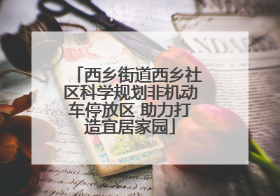 西乡街道西乡社区科学规划非机动车停放区 助力打造宜居家园
